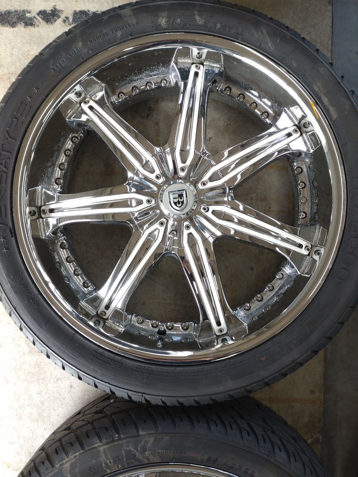  深リム LEXANI レグザーニ LX 7 22インチ 8 5 J 15 PCD 114 3 H ＆ TRX 6000 265 40 R 22 サマータイヤ 4本セット 22インチ タイヤ ホイールセット