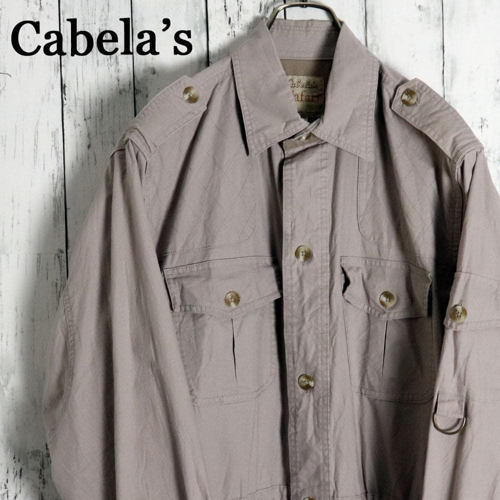 Cabelas カベラス Safariシリーズ 軽量コットン サファリジャケット