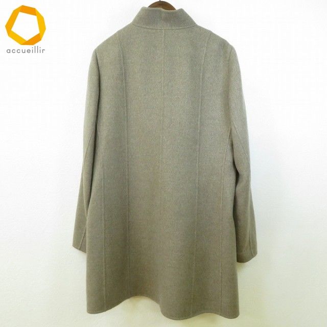 w レリアン Leilian コート スタンド 11 ベージュ カシミヤ混 ウール混 長袖 レディース 951791 k01