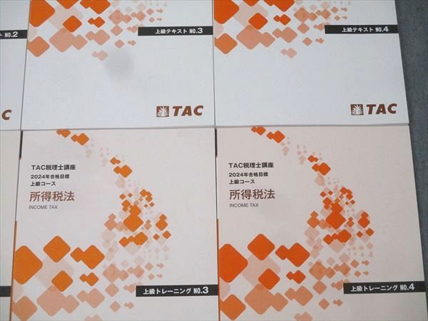 TAC 税理士講座 上級コース 所得税法 テキスト/トレーニング No