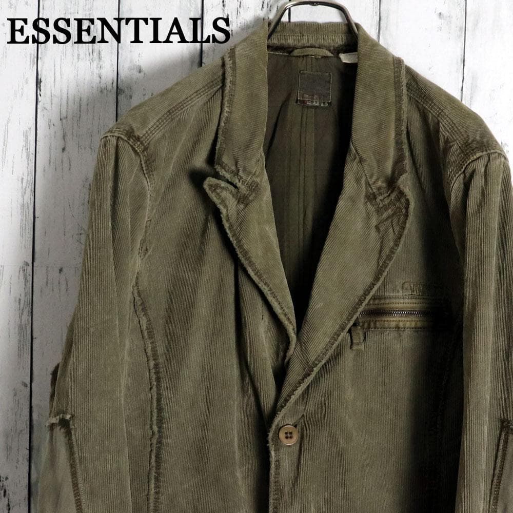 カッコいい ESSENTIALS マカオ製 ヴィンテージ コーデュロイジャケット