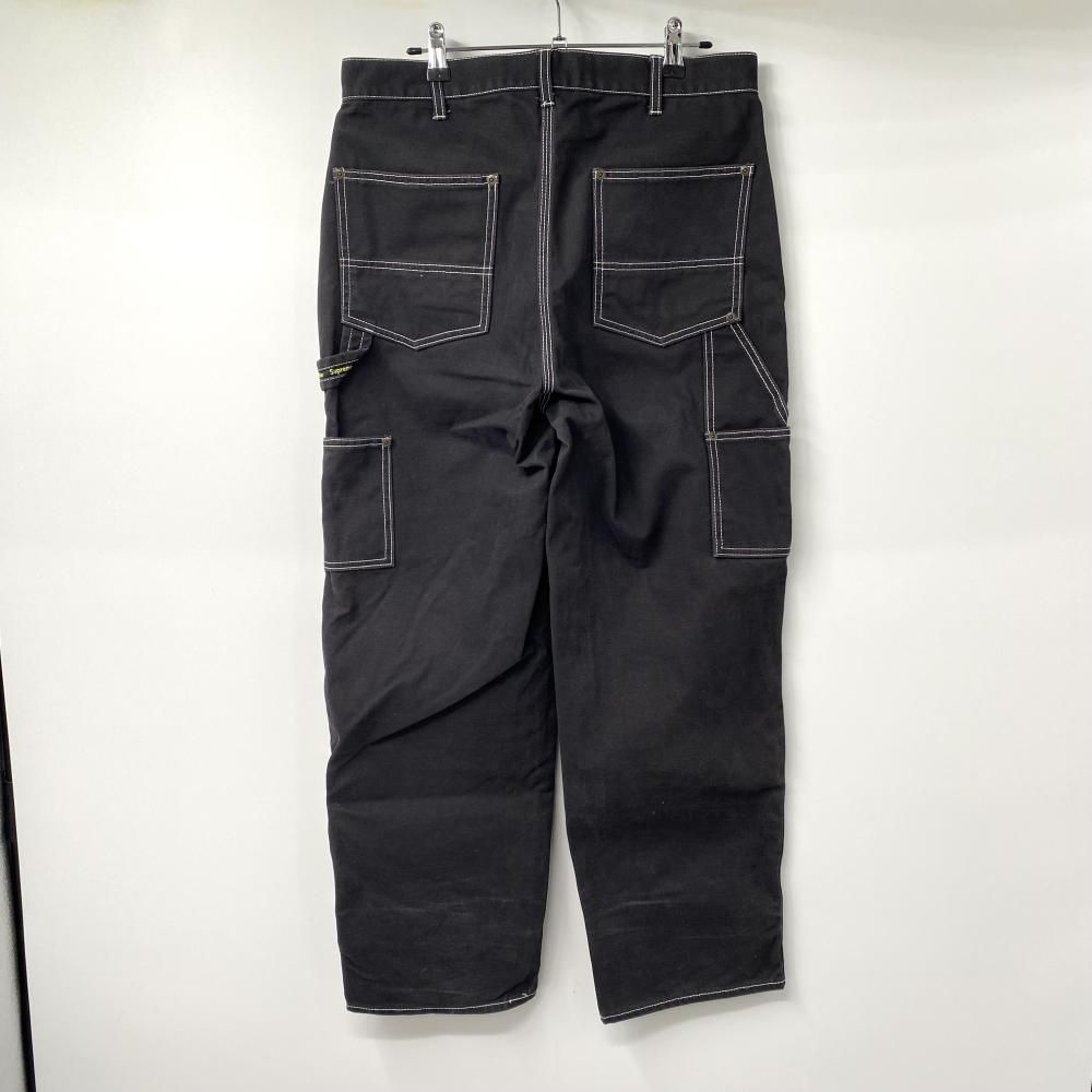Supreme 22 SS Double Kuee Canvas Painter Pant サイズ30 ブラック ダブルニー ペインターパンツ シュプリーム 17