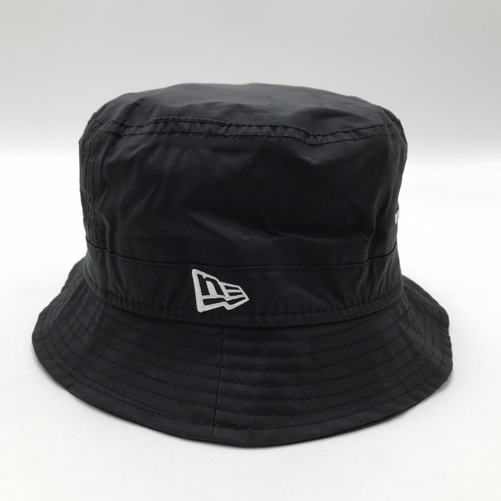 ニューエラ ナイロンハット 黒×白 クラブハウス ノーコーヒー 裏メッシュ MEDIUM LARGE ゴルフウェア New Era