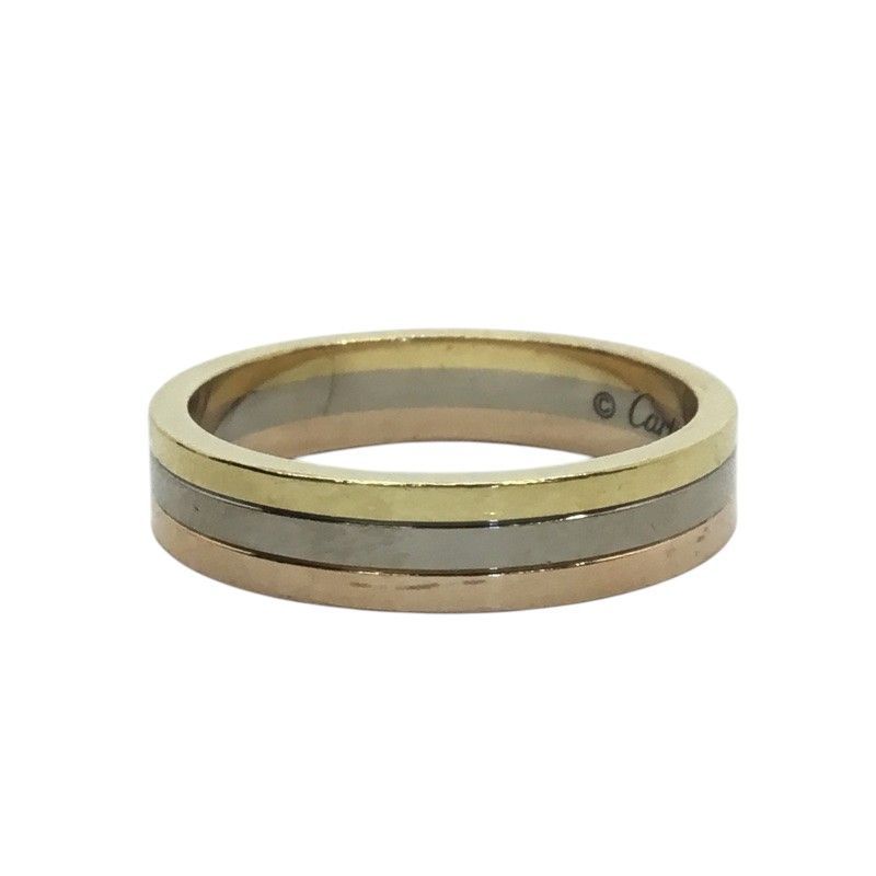 Cartier カルティエ スリーライン リング 指輪 Au750 K18 YG WG PG 約19.5号 7.3ｇ 品 -B 質屋 かんてい局那覇店 ｎ3103407927300065