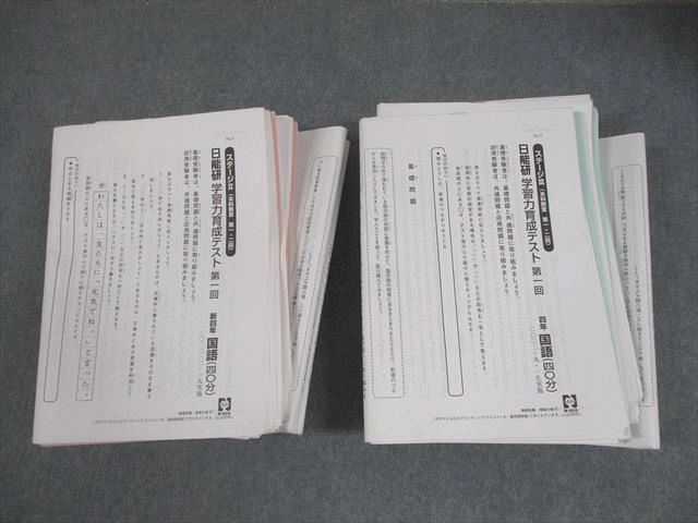 日能研 新小4 学習力育成テスト ステージII III 実施 国語 算数 理科 社会 テスト計19回 115L2D