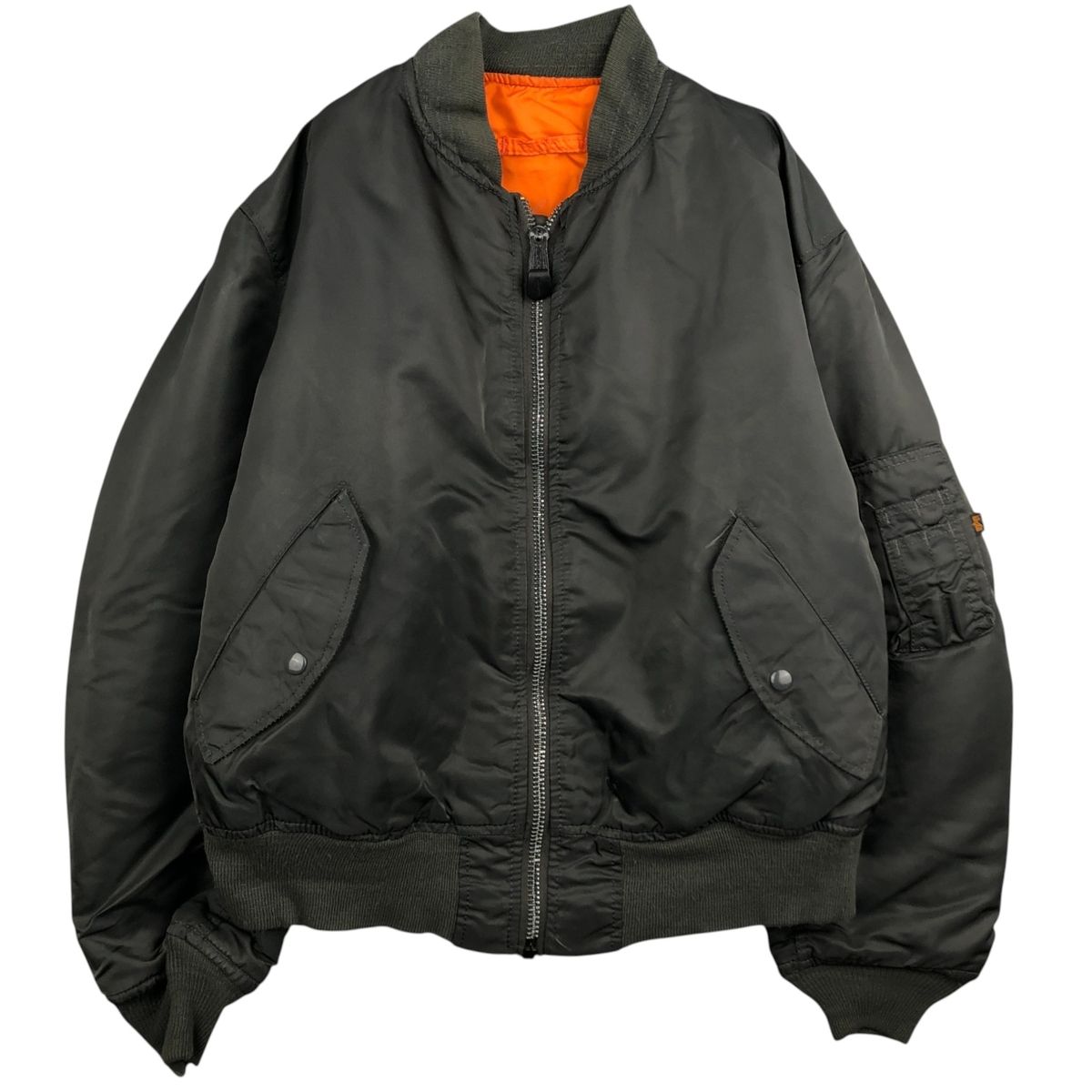 古着 90年代 民間品 アルファ ALPHA MA-1タイプ 中綿入り ミリタリー フライトジャケット メンズXL相当 ヴィンテージ eaa591932