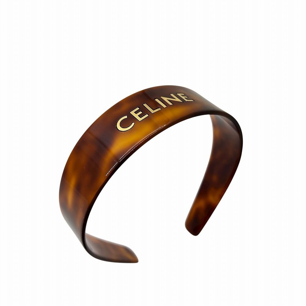 CELINE セリーヌ ロゴ カチューシャ M1211 ブラウン 茶色 ヘア レディース 女性用 ブランドギャラリー東心斎橋店