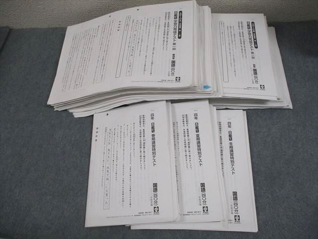 日能研 小4 学習力育成テスト 春期 夏期 冬期講習特別テスト テスト計22回 通年セット 2025 120 L 2 D