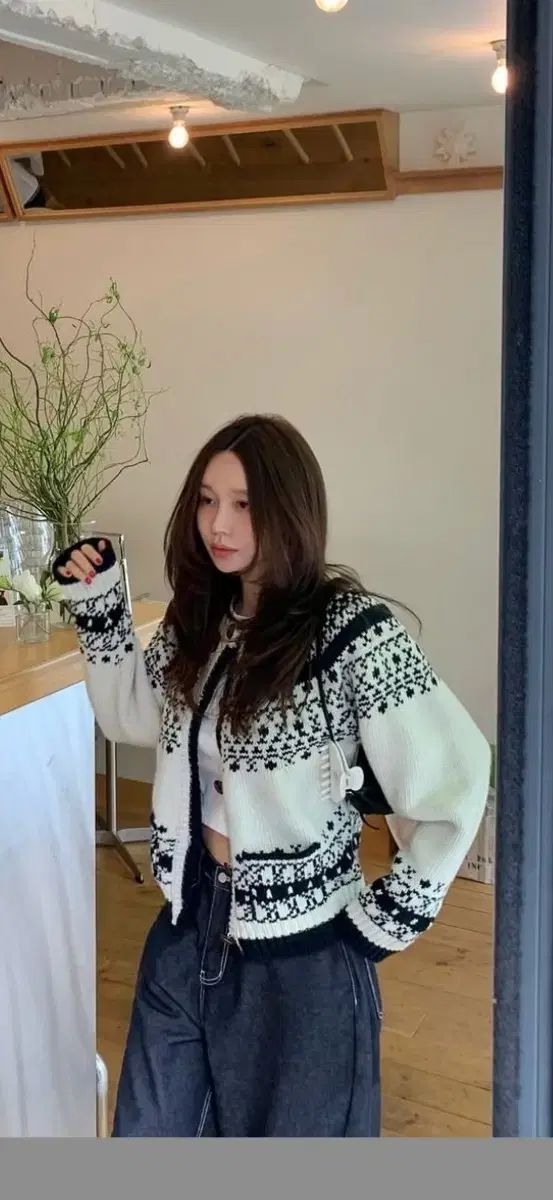 ドハウ スノウ ノルディック カーディガン