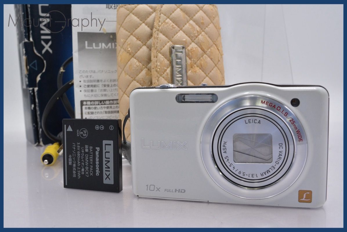 パナソニック Panasonic LUMIX DMC-SZ7 10x 元箱、バッテリー、取扱説明書付属 ★完動★同梱可 #am687
