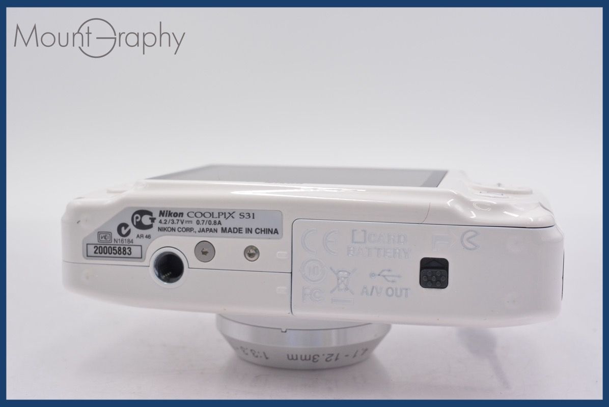 ☆実用美品☆ ニコン Nikon COOLPIX S31 3x 元箱、バッテリー、充電器  