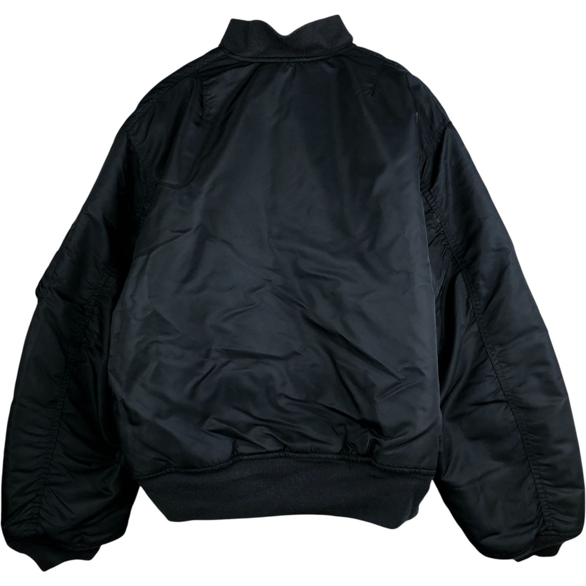 美品 SCHOTT MA-1 ブラック　リバーシブル　フライトジャケット 古着 民間品 ショット SCHOTT MA-1タイプ ミリタリー フライト