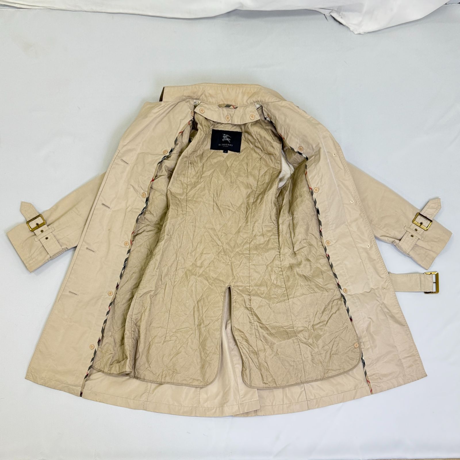 245③-150-10】本物保証 BURBERRY バーバリー トレンチコート 38号