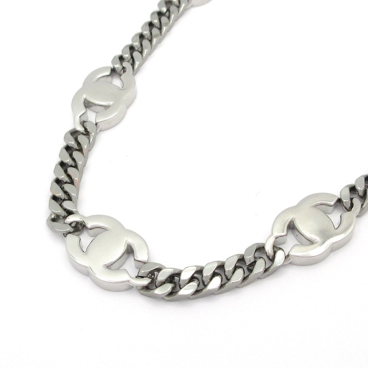 CHANEL シャネル チョーカー ココマーク シルバー×クリア FORTGASGNV_COM_BR