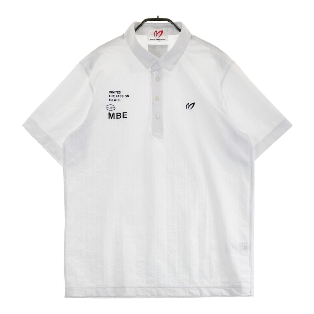 サイズ 6 MASTER BUNNY EDITION マスターバニーエディション モデル 半袖ポロシャツ ハイゲージサッカー ホワイト系 240101479148 ゴルフウェア メンズ ストスト