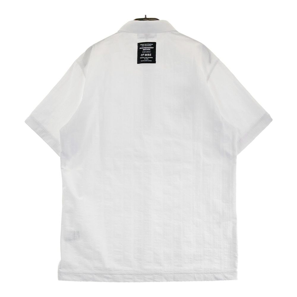 サイズ 6 MASTER BUNNY EDITION マスターバニーエディション モデル 半袖ポロシャツ ハイゲージサッカー ホワイト系 240101479148 ゴルフウェア メンズ ストスト