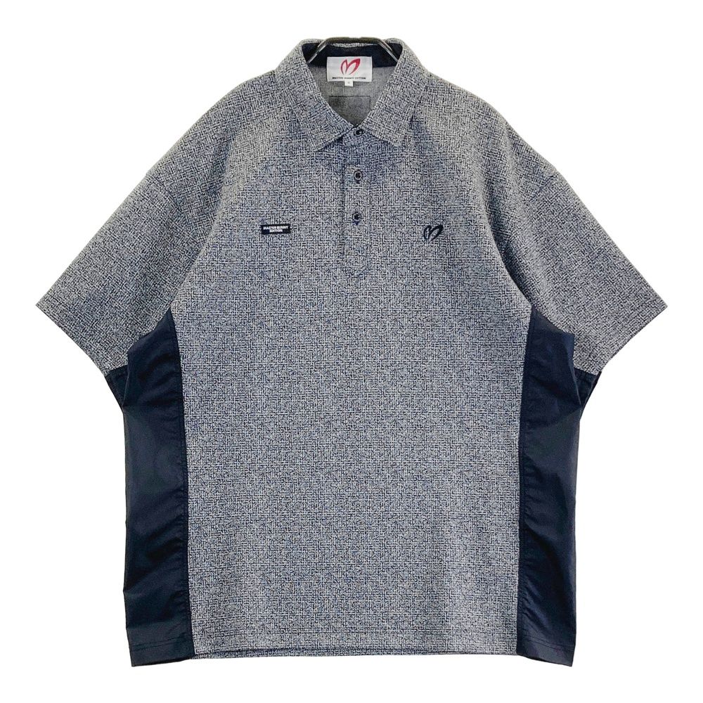 サイズ 5 MASTER BUNNY EDITION マスターバニーエディション モデル 切替 半袖ポロシャツ グレー系 240101479149 ゴルフウェア メンズ ストスト