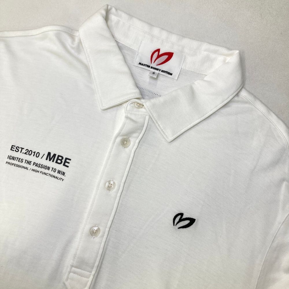 サイズ 6 MASTER BUNNY EDITION マスターバニーエディション モデル 半袖ポロシャツ ホワイト系 240101479155 ゴルフウェア メンズ ストスト LLC-HASEGAWATOSO_COM