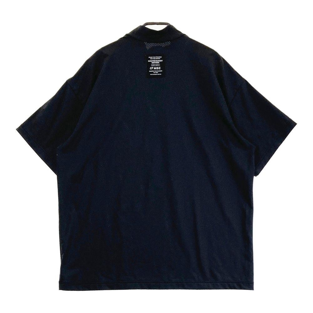サイズ 5 MASTER BUNNY EDITION マスターバニーエディション モデル ハイネック 半袖Tシャツ ロゴプリント ブラック系 240101482848 ゴルフウェア メンズ ストスト