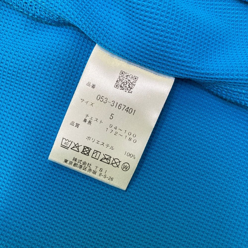 サイズ 5 PEARLY GATES パーリーゲイツ モデル ハイネック 半袖Tシャツ ブルー系 240101489094 ゴルフウェア メンズ ストスト LLC-HASEGAWATOSO_COM