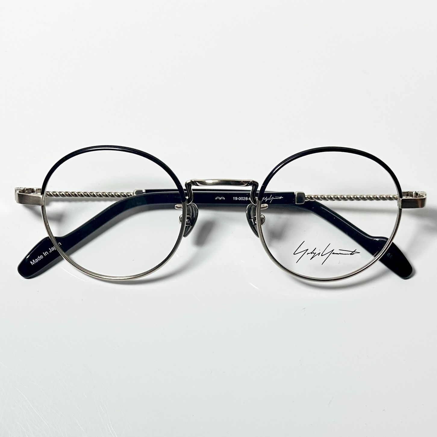 新品 Yohji Yamamoto ヨウジヤマモト YY19-0028 6 黒 金色 小振り 丸 