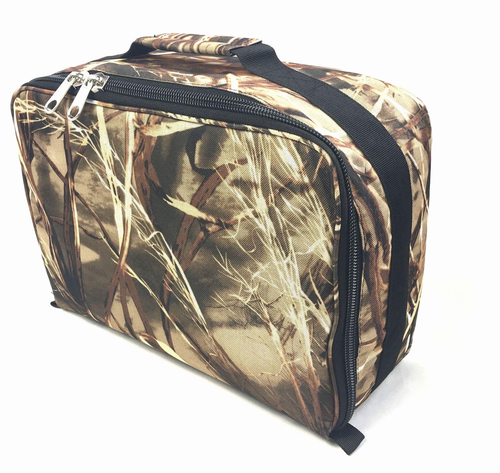 リールケース 中の仕切りが調節 ですのでいろいろなサイズのリールが収納 仕切り は着脱 ですので小物なども収納 ベイトリールケース スピニングリールケース 迷彩柄 フライリールケース リールバッグ タックルボックス