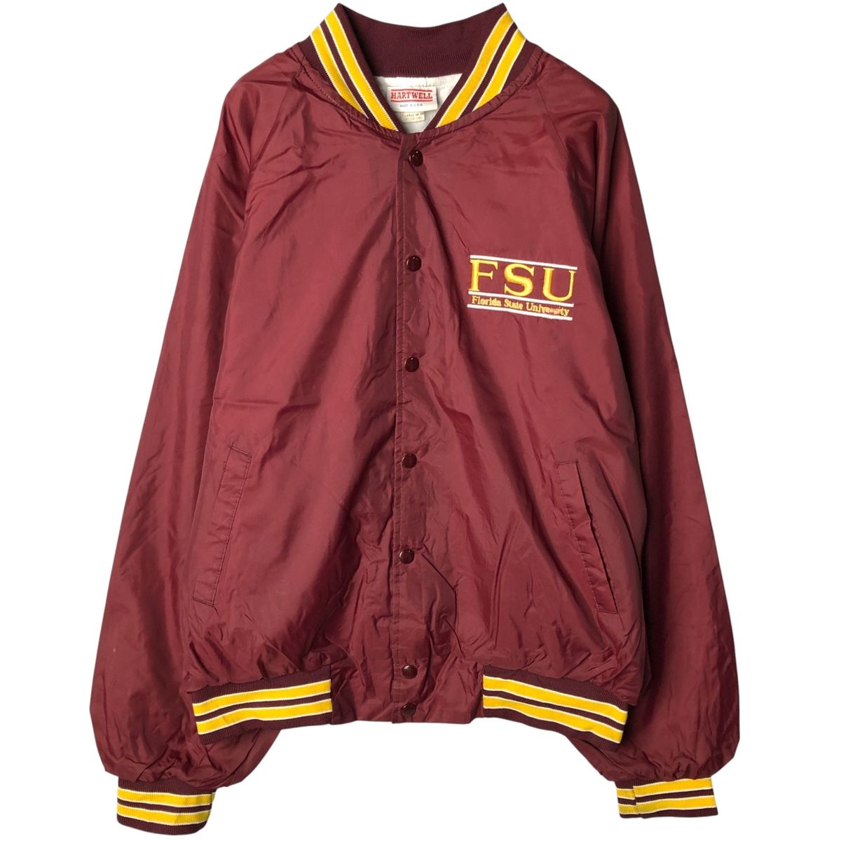 スタジャン 赤　XL USA製　アワードジャケット 古着　コーデュロイ スタジャン 赤 XL USA製 アワードジャケット 古着 コーデ