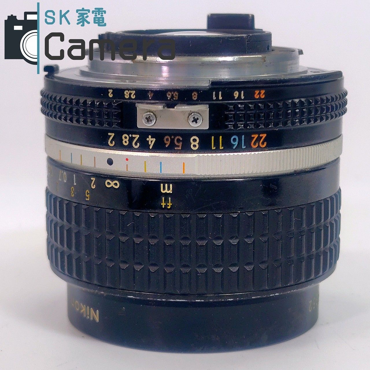 ニコンAI-S　２４mmｆ2　フード、前後キャップ付き Nikon ニコン NIKKOR 24mm F2.8 カメラ レンズ : Nikon