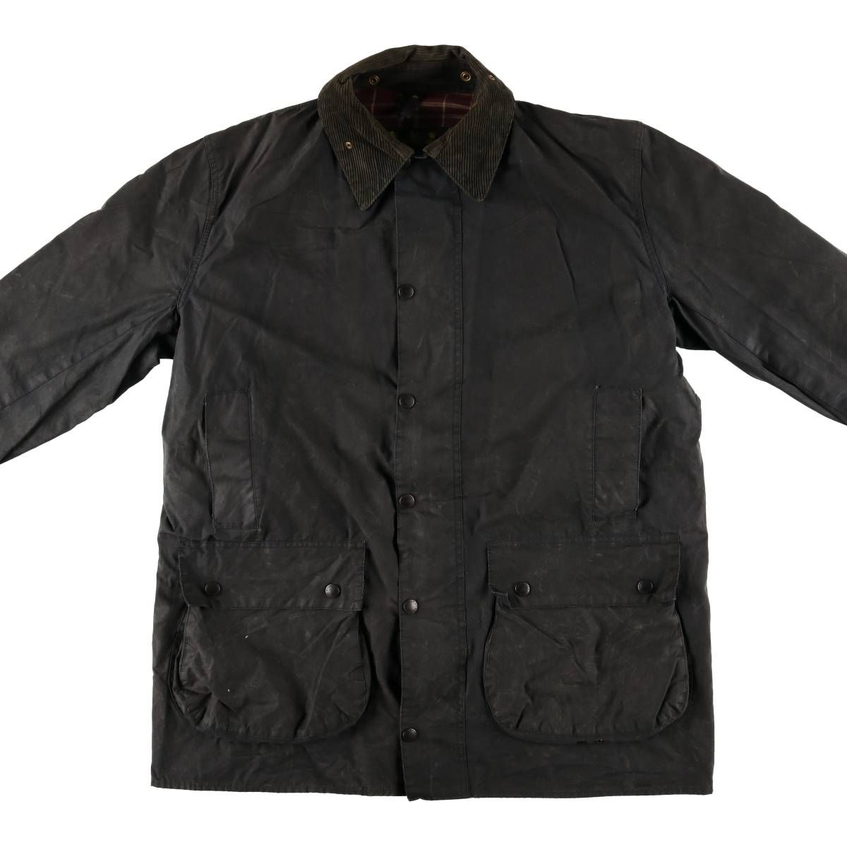 古着 90年代 バブアー Barbour BORDER ボーダー 旧3ワラント ワックス 
