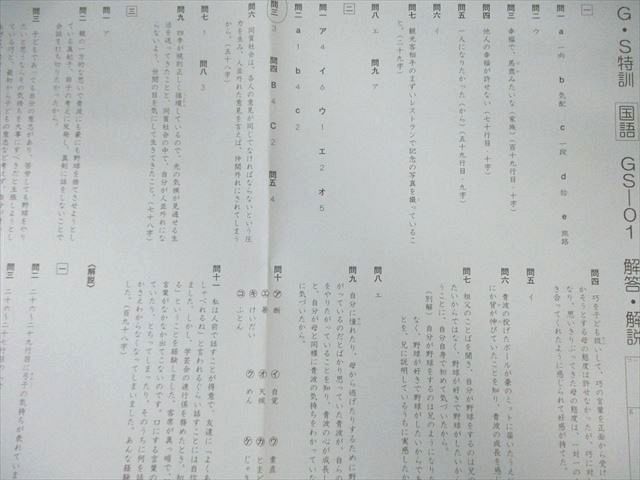  SAPIX 小6 サピックス GS特訓 国語 GSｰ01～06 計6回分 2025 017 m 2 D 語学 辞書 学習参考書 本