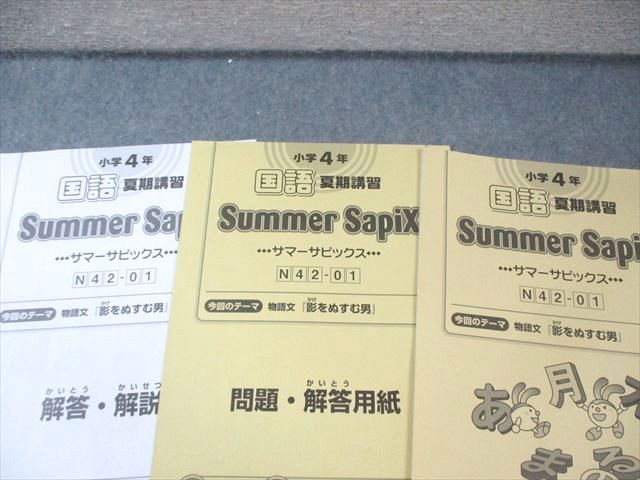 SAPIX サピックス 小4 算数 計84回分 デイリーA⁄B⁄サマー 本 国語