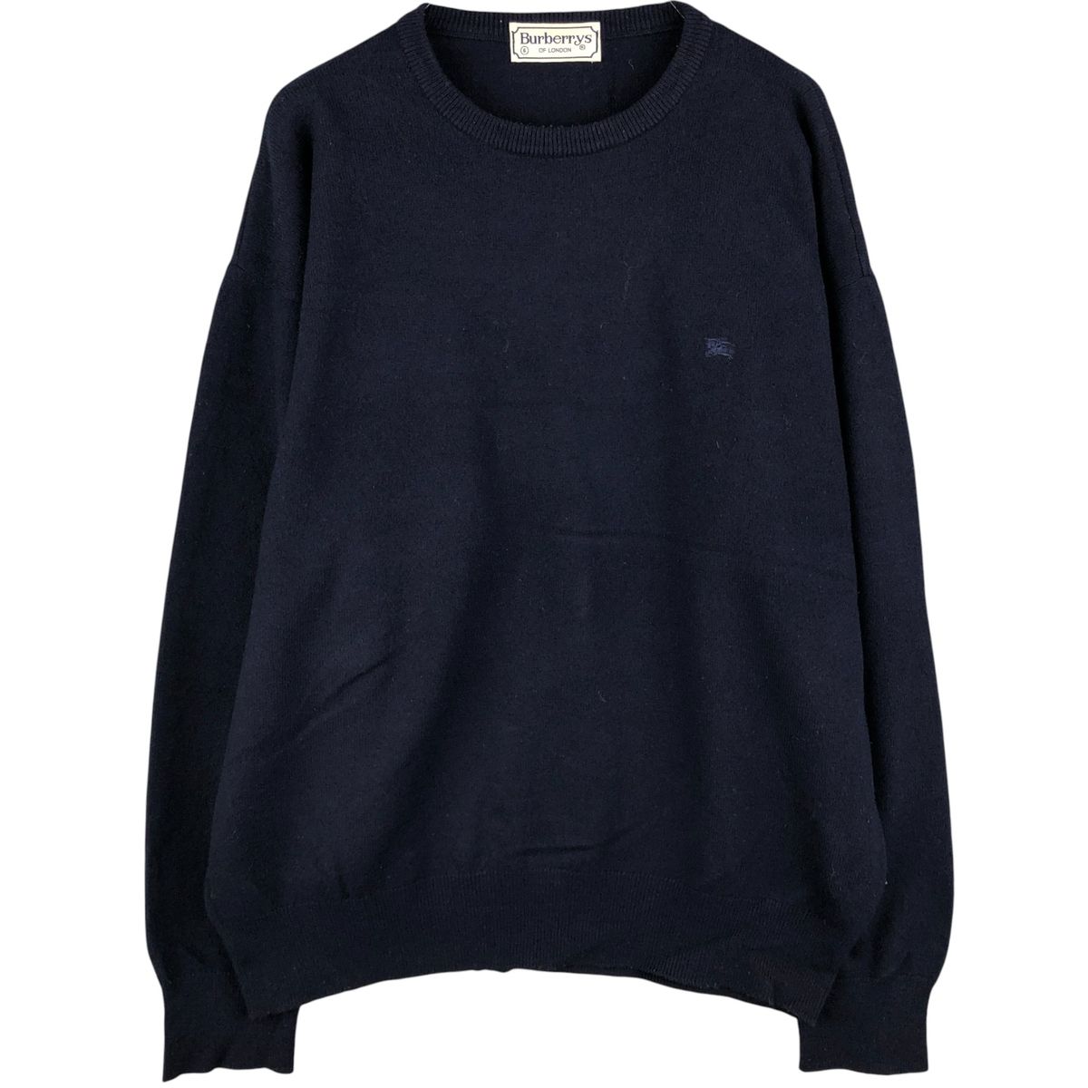 古着 バーバリー Burberry s BURBERRYS OF LONDON ラムウールニットセーター 6 メンズXL相当 eaa592910