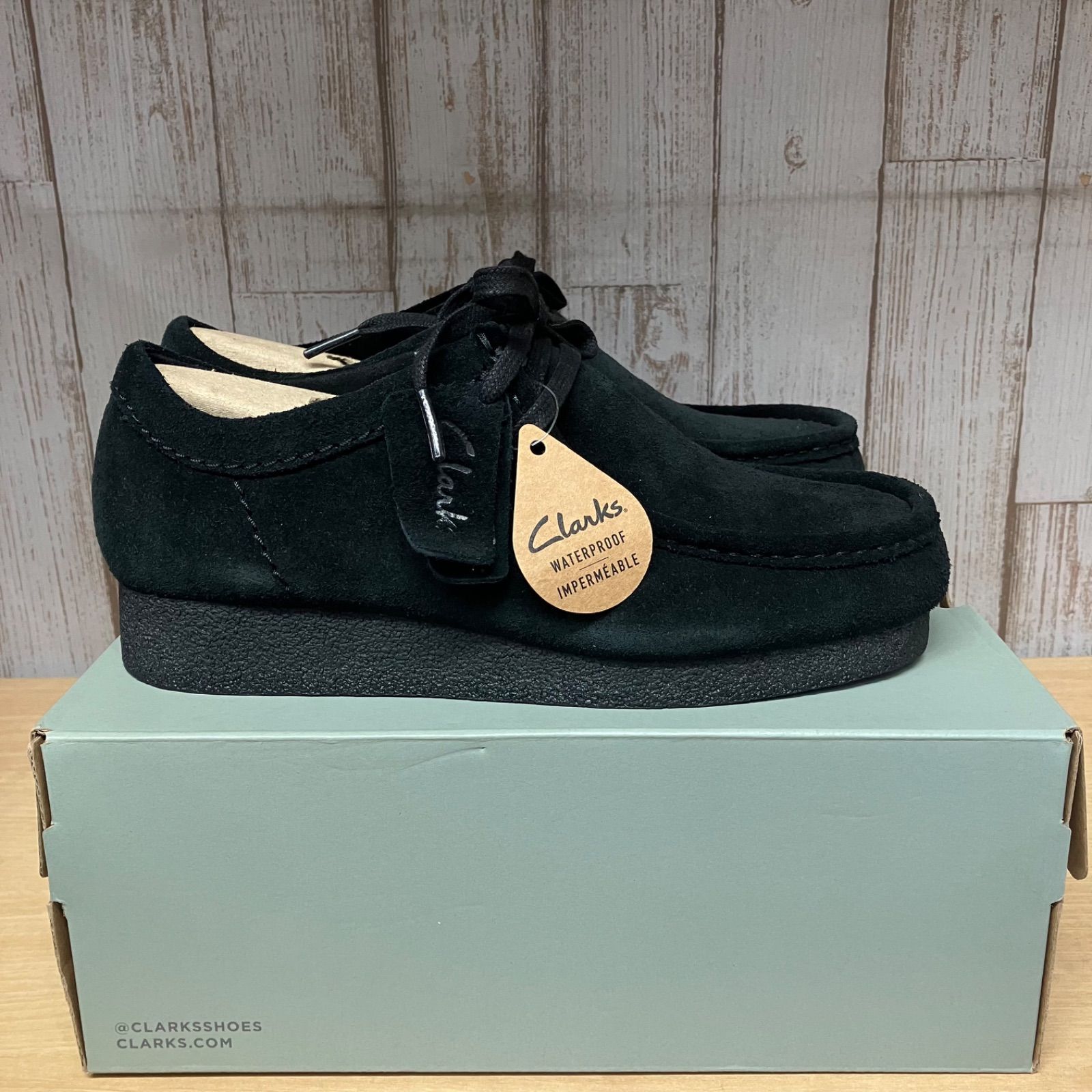 Clarks クラークス Wallabee ワラビー ブラックスエード 23.5cm 糀谷店