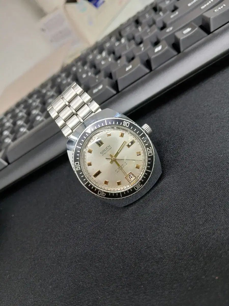 ヴィンテージ グルーエン スキンダイバー 自動時計