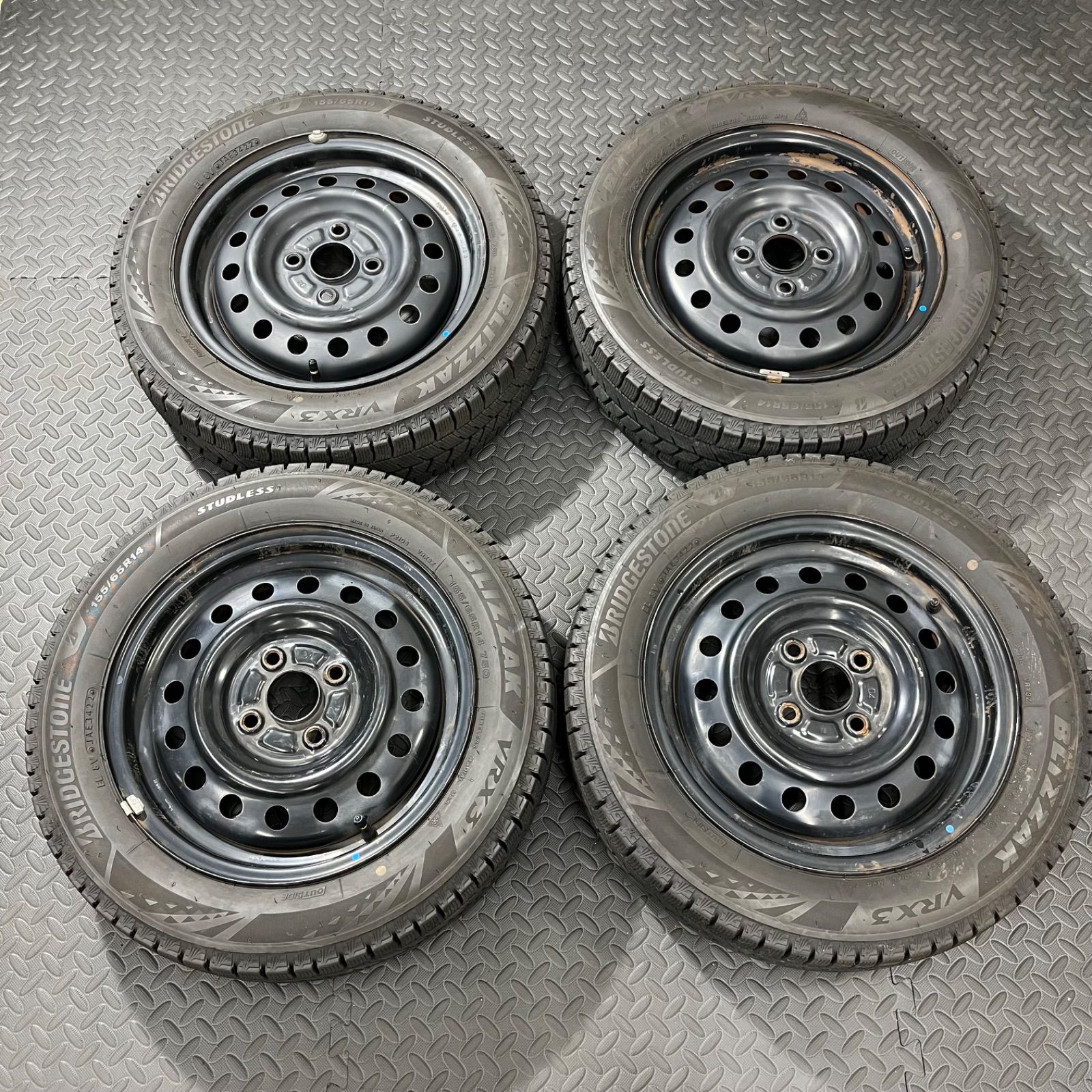 22年製 155 65 R 14 ブリヂストン ブリザックVRX 3 ダイハツ タント ムーヴ ミラ コンテ スタッドレスタイヤ 1150 M