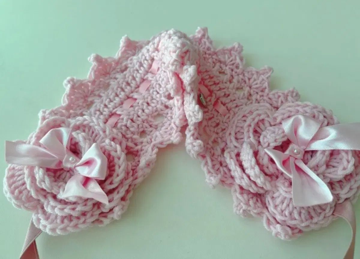 ハンドメイド 뜨게 로リータヘッドドレス