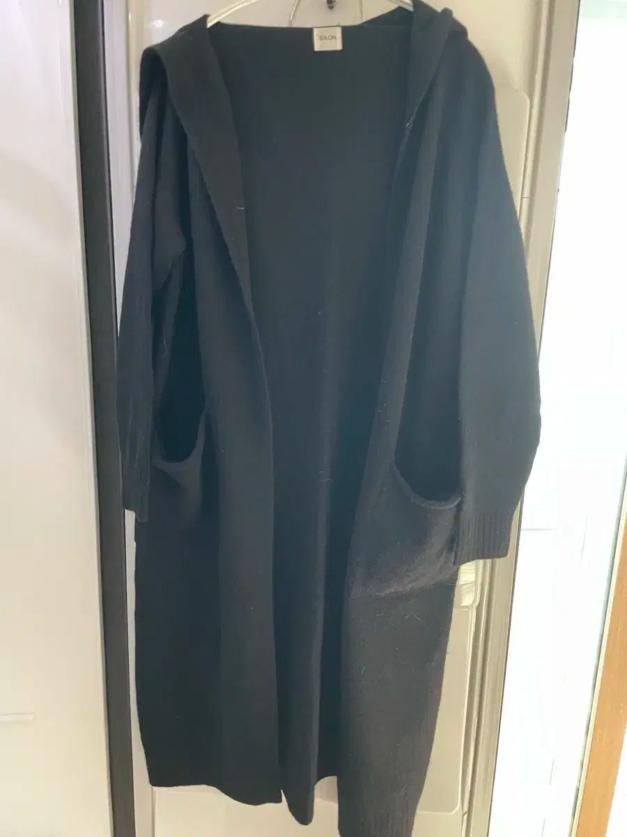 ラオンミュジェラ フード付きニットカーディガン