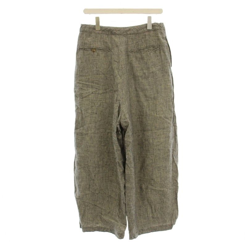 ニードルス ニードルズ Needles ヒザデルパンツ 麻 リネン 千鳥格子 チェック 1 グレー EJ 135 G