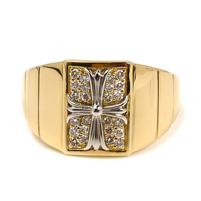 K18YG Pt900 ダイヤ リング 指輪 ダイヤモンド0.30ct 22号 9.6g メンズ FORTGASGNV_COM_BR