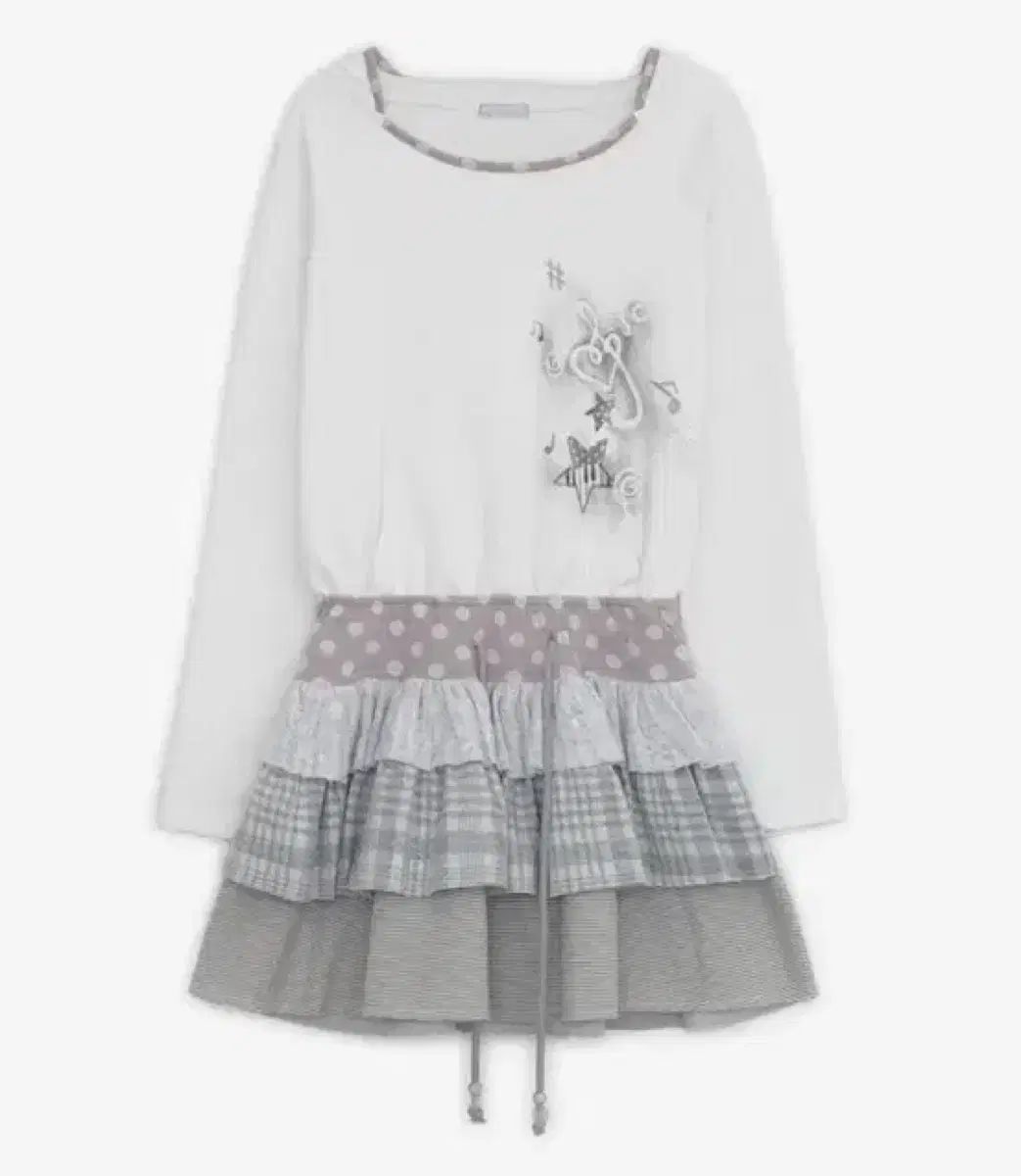 ハグユアースキン ティアード レイヤード フード ドレス