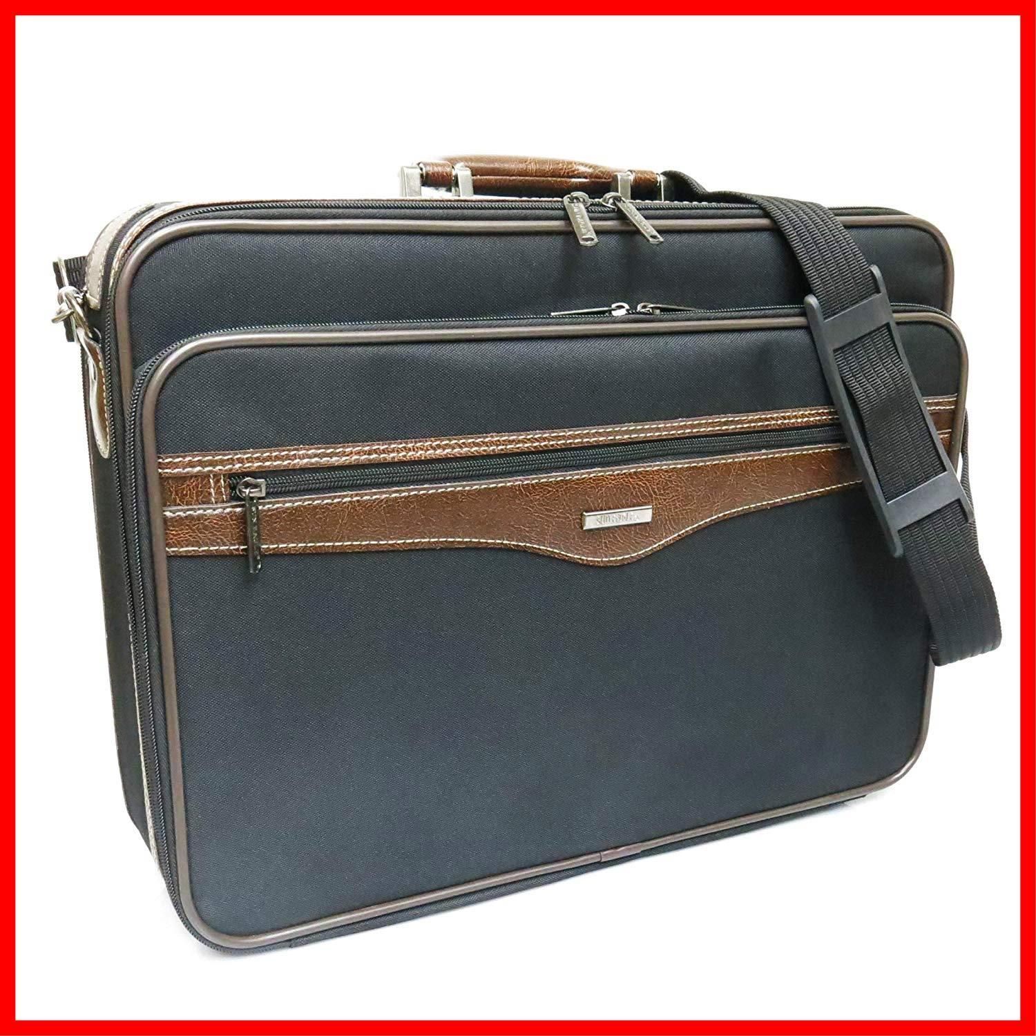 商品 ソフトアタッシュケース ビジネスバッグ W45cm 2ルームタイプ 7469 サンイーグル M