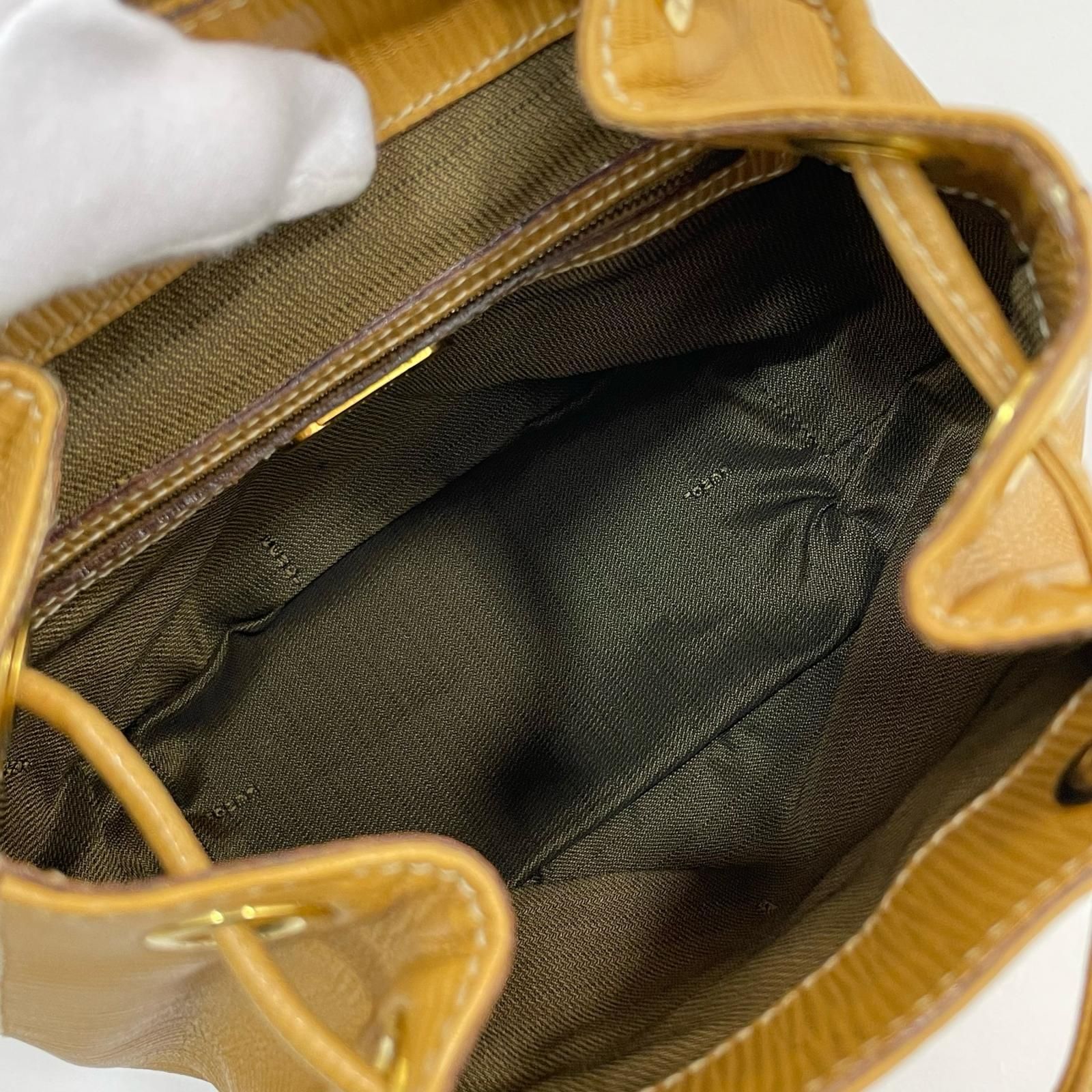 FENDI フェンディ フロントバックル バックパック リュック デイパック 315 262730 069 ベージュ 尾張小牧店 DECORATOM_COM_BR