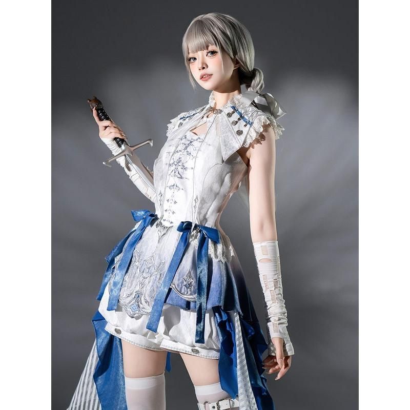 王子風ロリータ 竜騎士風 皇子系 少年装 3点セット リボン 夏 ノースリーブ 男装 王子装 王子系 フリル ゴスロリ服 中華風 ロリィタ コスチューム 仮装 WWW_TRAVELLANDINDIA_COM