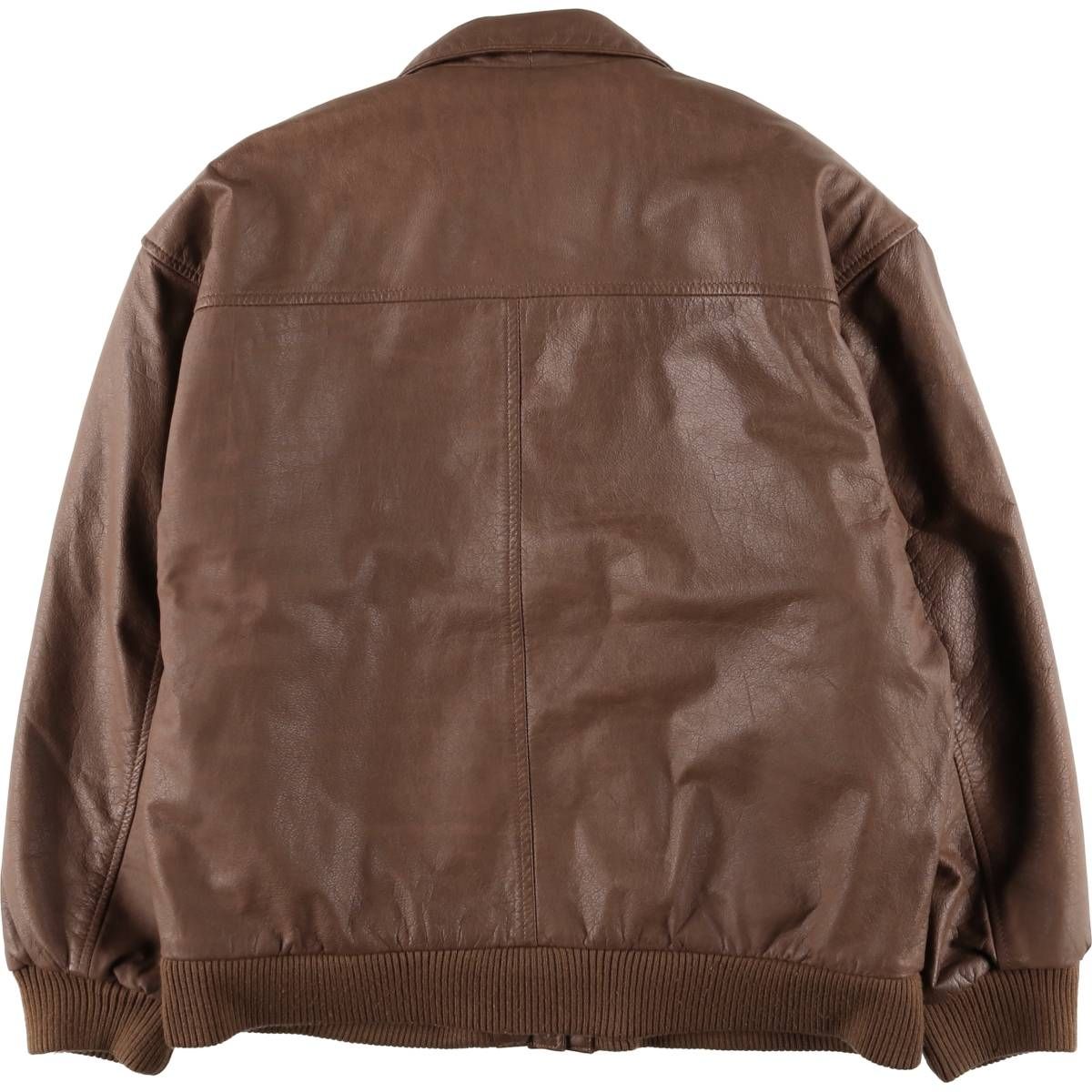 古着 ARCHTECT A-2タイプ 中綿入り レザージャケット フライトジャケット レディースM相当 eaa579505