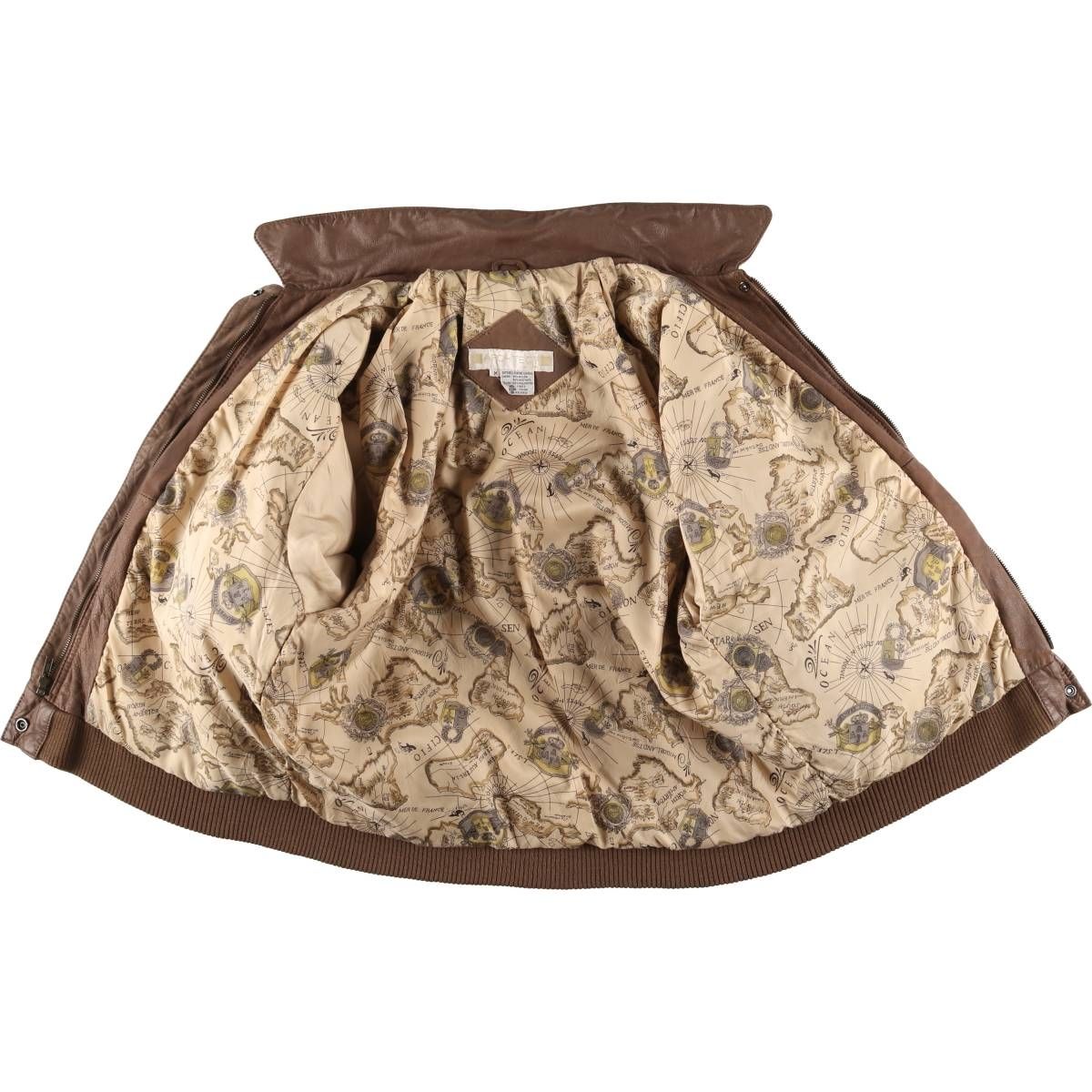 中綿入り レザージャケット