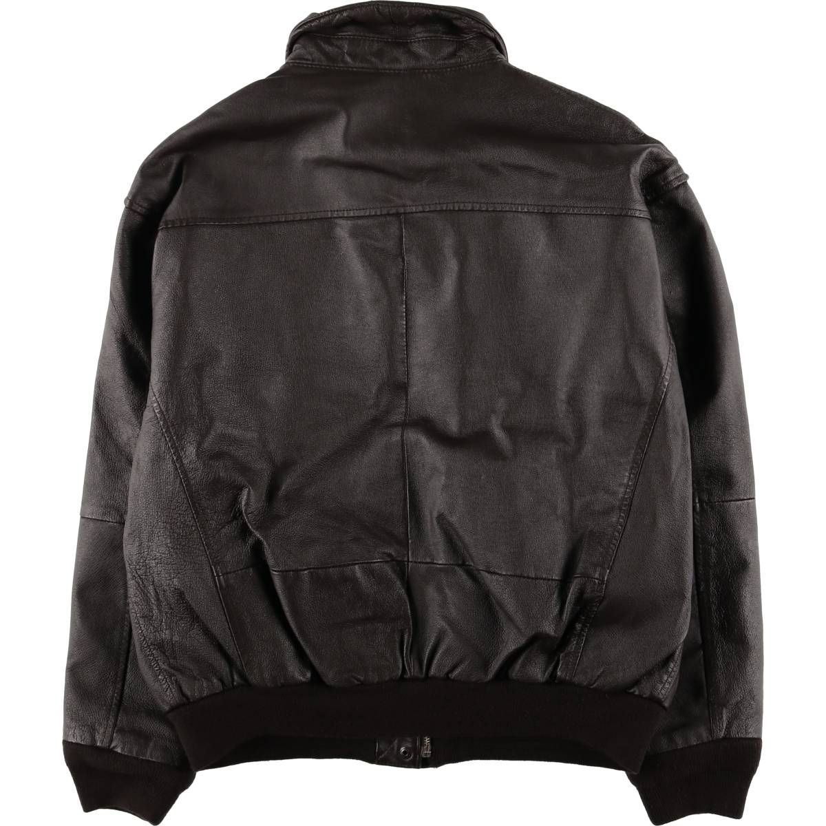 古着 90年代 エアボーン AIRBORNE A-2タイプ 中綿入り レザージャケット フライトジャケット レディースM相当 ヴィンテージ eaa579506