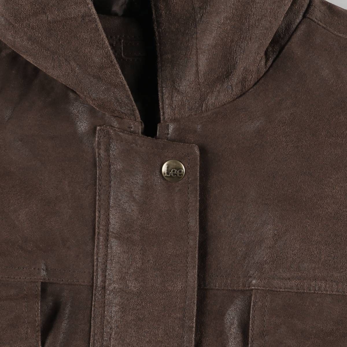 古着 リー Lee 中綿入り レザーパーカー レディースL相当 eaa579507 GULLKHAN_COM