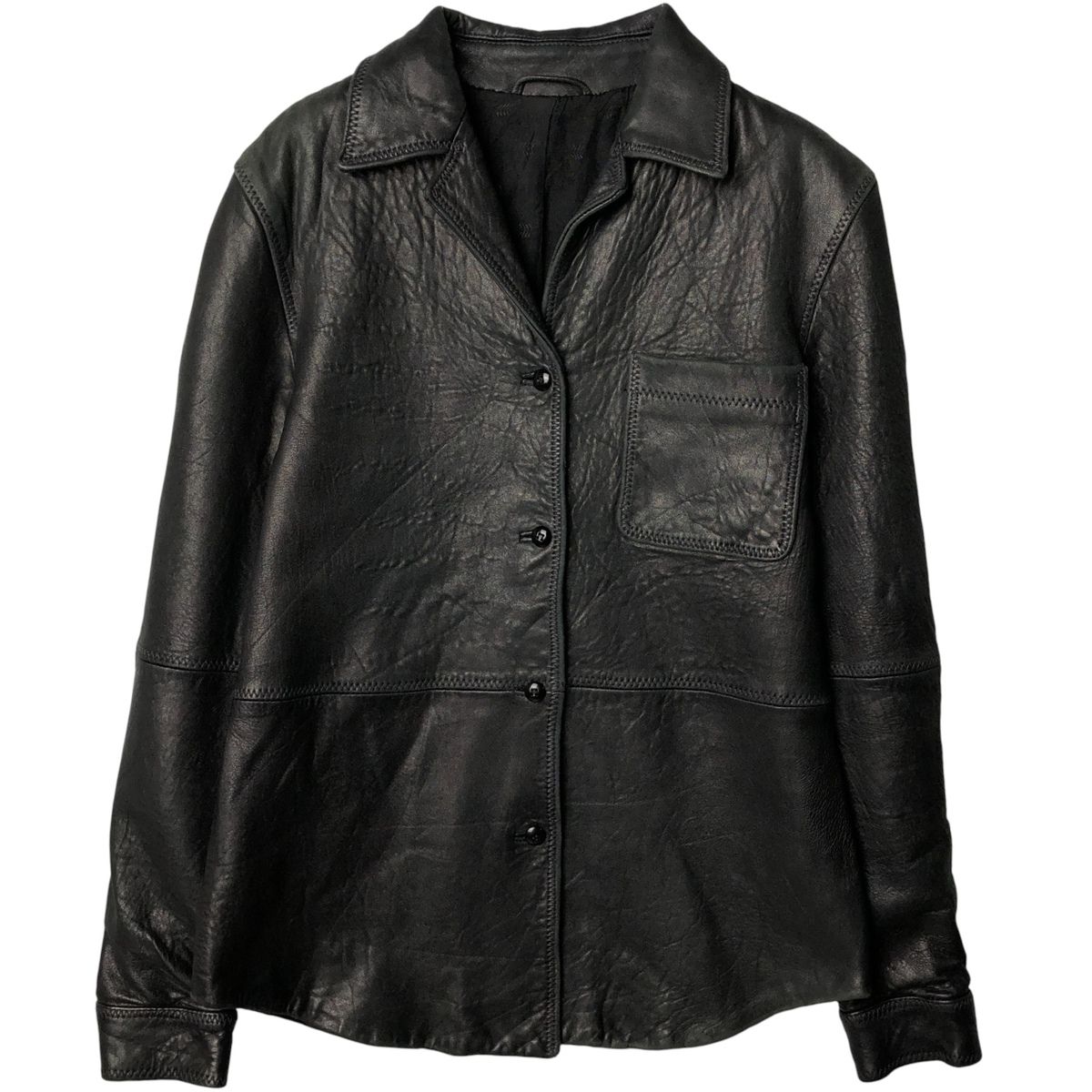 古着 GRUPPO GFT レザージャケット レディースM相当 eaa585804