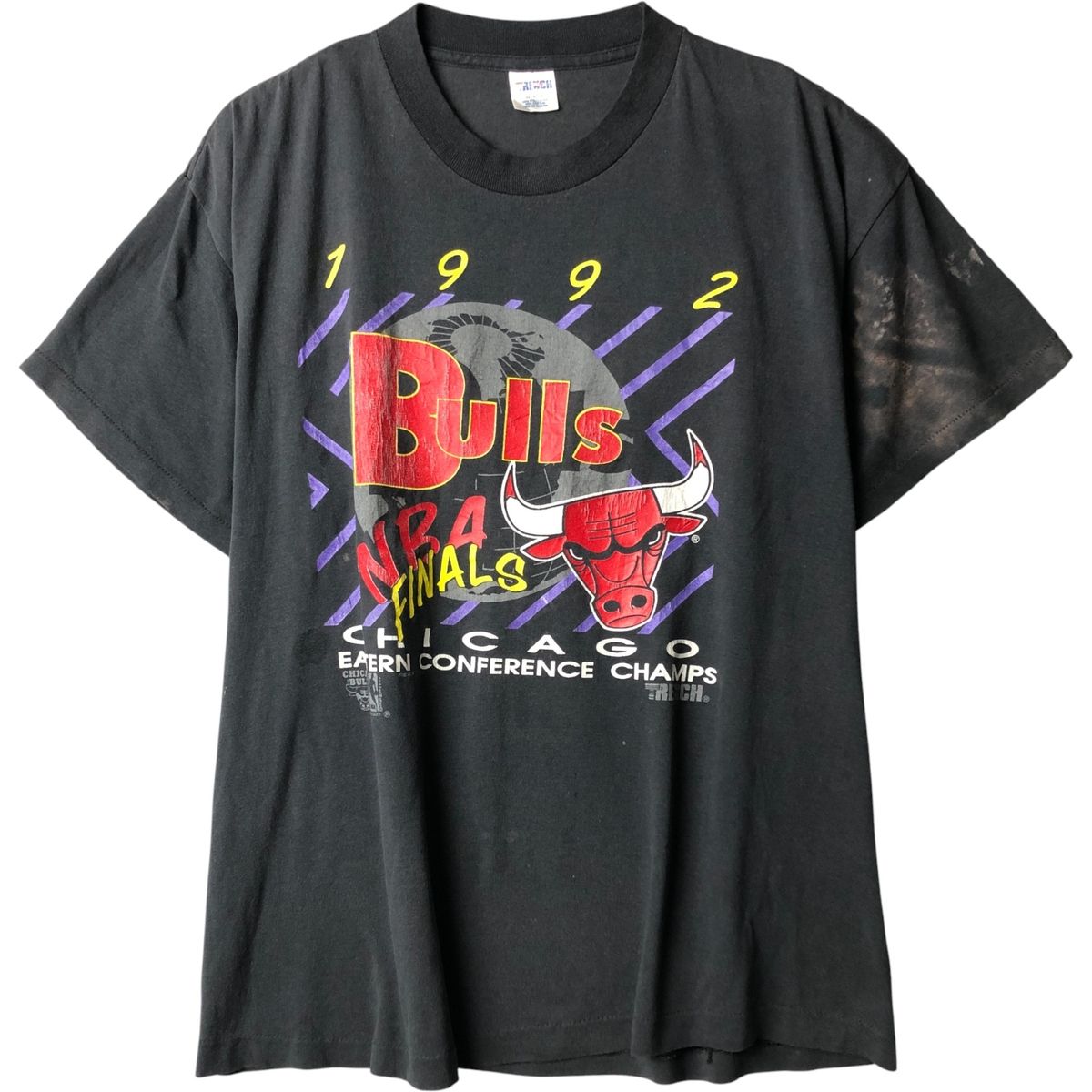 古着 90年代 TRENCH NBA CHICAGO BULLS シカゴ ブルズ ロゴプリントTシャツ メンズXL相当 ヴィンテージ eaa586501