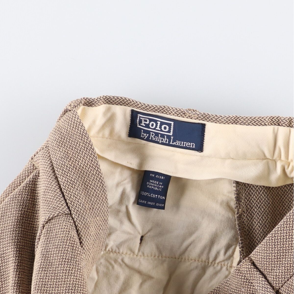  古着 ラルフローレン Ralph Lauren POLO by ツータック コットン スラックスパンツ メンズw 33相当 eaa 585451 その他 メンズ